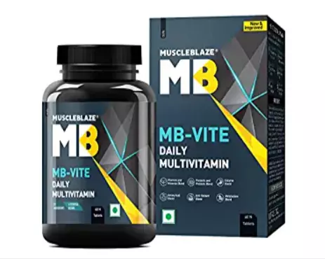 Best Multivitamins for Men in India- muscleblaze mb vite
