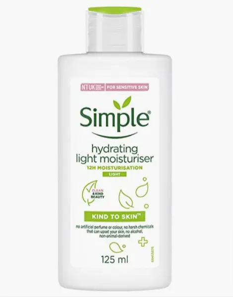 Simple Moisturiser- best skincare products for men