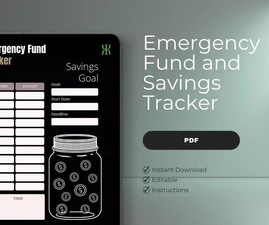 Emergency Fund and Savings Tracker- PDF free download