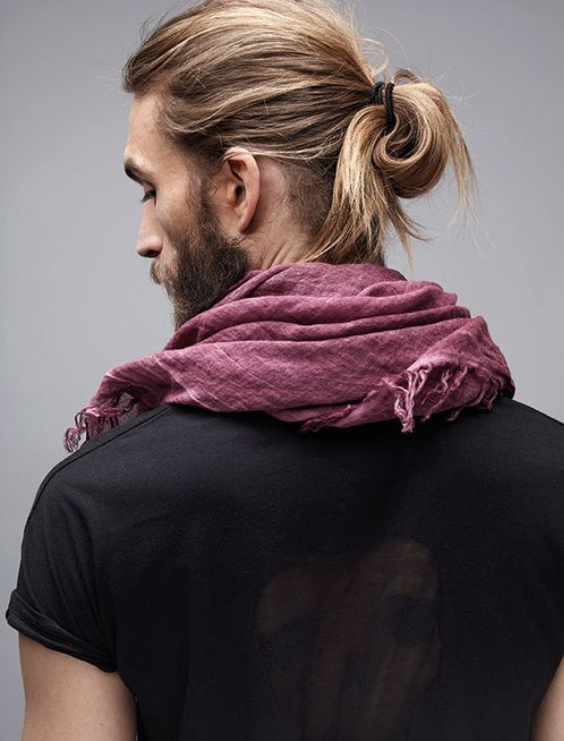 Messy Man Bun